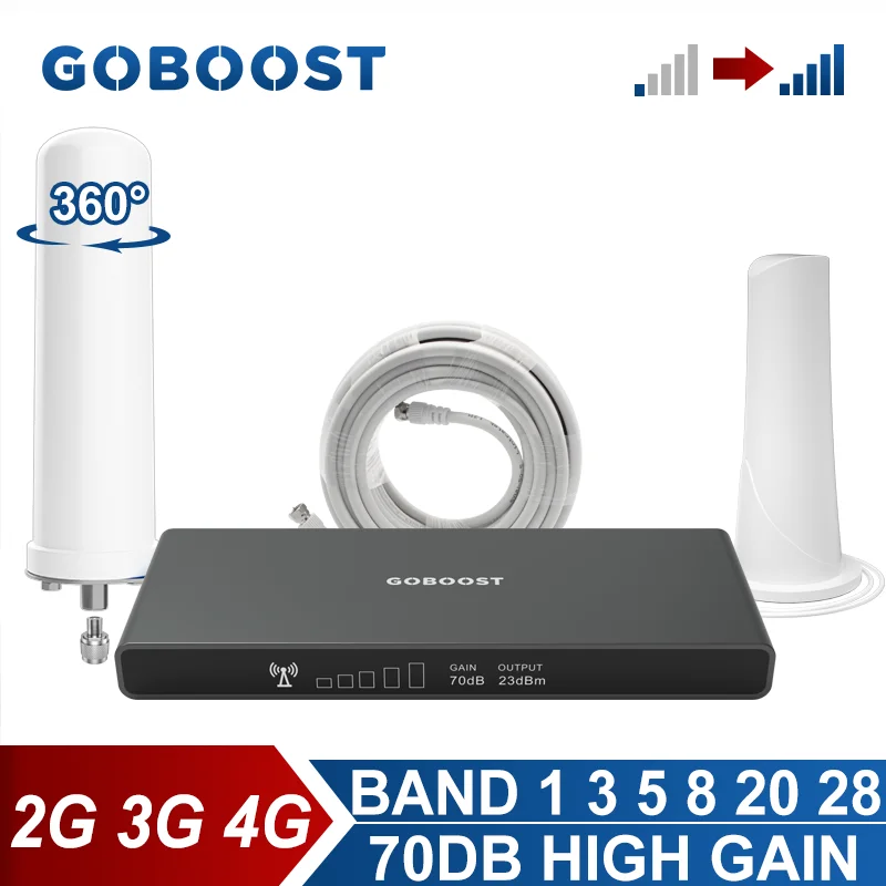 GOBOOST 2G 3G 4G 귯 , 70dB LTE ȣ ν, 700 800 850 900 1800 2100MHz  Ʈũ , ׳ ŰƮ 